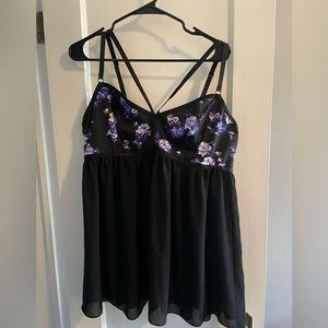 Strappy Floral Babydoll